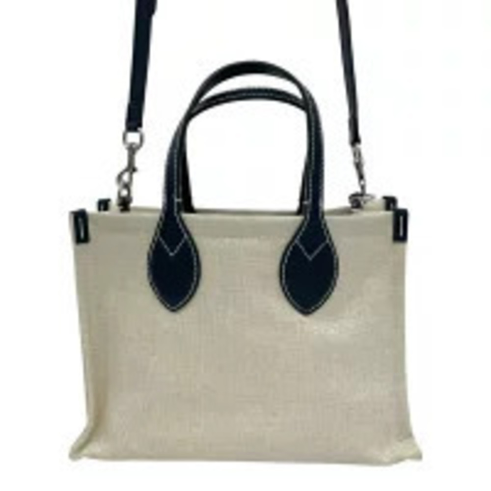 Gucci Blue Bag Tote Shoulder Canvas Navy Clutch Handbag